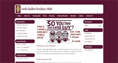 Desktop Screenshot of owlsladies.com