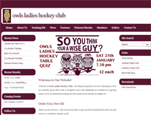 Tablet Screenshot of owlsladies.com